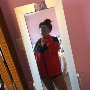 Red And Black Wind-Breaker